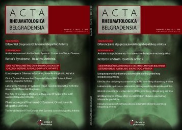 Acta rheumatologica - Institut za reumatologiju