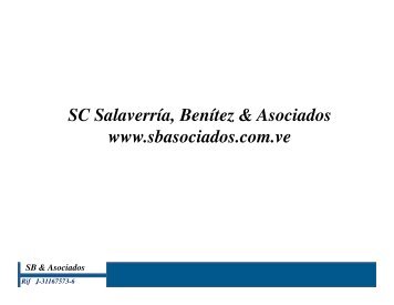 SC Salaverría, Benítez & Asociados www.sbasociados.com.ve