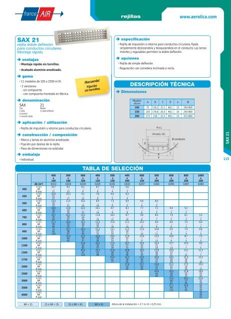 France Air Catálogo de Difusión