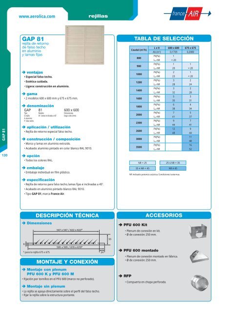 France Air Catálogo de Difusión