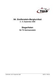 64. Greifenstein-Bergturnfest Siegerlisten - TV Hermannstein