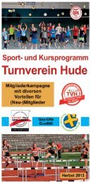 Kursflyer Herbst 2013 - Turnverein Hude