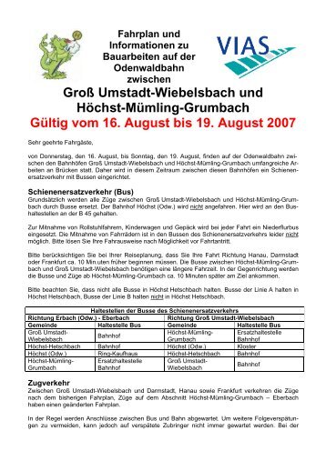 Groß Umstadt-Wiebelsbach und Höchst-Mümling ... - Dadina