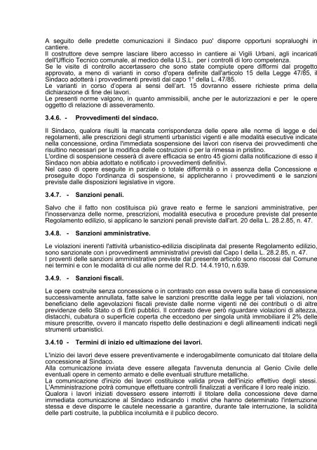 REGOLAMENTO EDILIZIO COMUNALE - Comune di Castelfiorentino