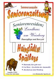 Hainstädter Spätlese - Seniorenresidenz Landhaus am Weinberg