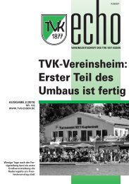 TVK-Echo 2/2010 - Turnverein 1877 eV Essen-Kupferdreh