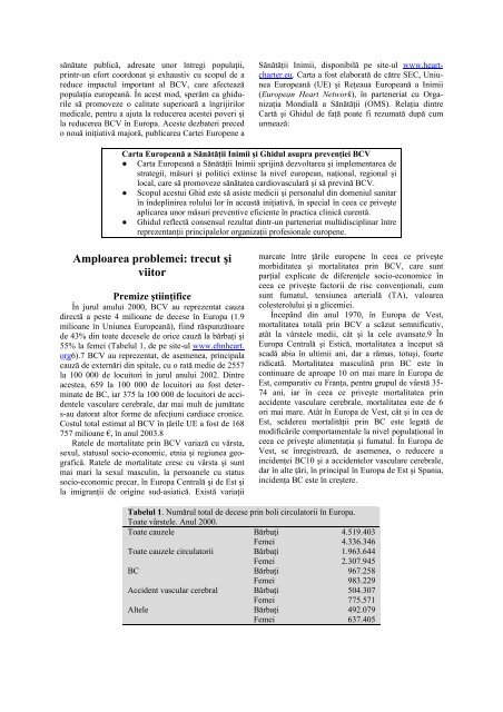 Ghidul european de prevenţie a bolilor cardiovasculare în practica ...