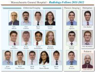 Massachusetts General Hospital ~ Radiology Fellows 2011-2012