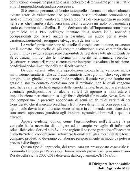 Scelte varietali in agrumicoltura - Portale dell'innovazione - Regione ...