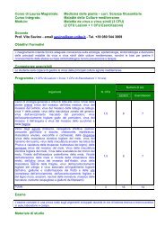 Corso di ……… - Facoltà di Agraria - Università degli Studi di Bari