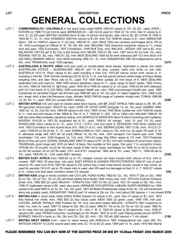 Stamp Buy or Bid iss54 - All World and GB Buy Bid Catalogue