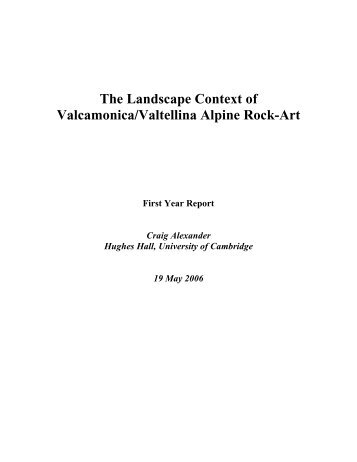 The Landscape Context of Valcamonica/Valtellina Alpine Rock-Art