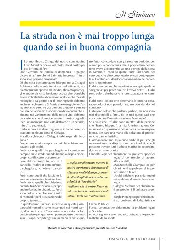 le Associazioni - Comune di Cislago