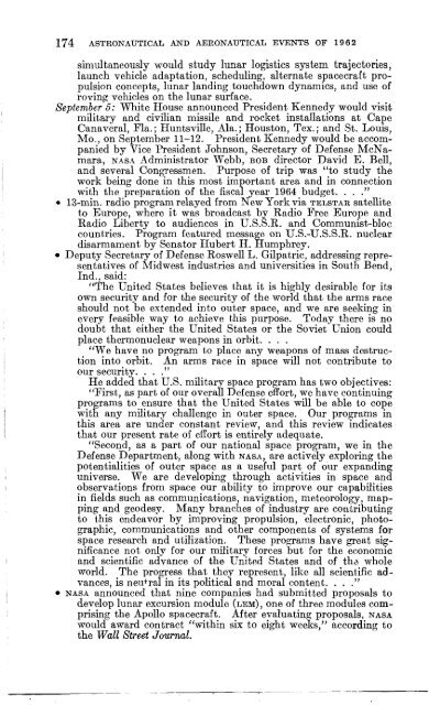 Astronautical and Aeronautical Events of 1962 - NASA's History Office