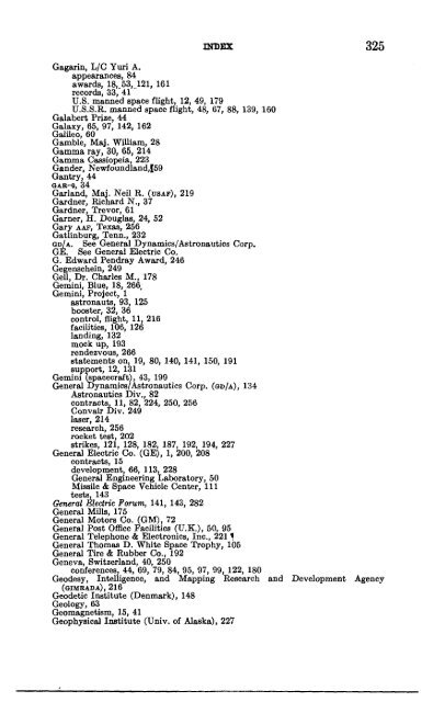 Astronautical and Aeronautical Events of 1962 - NASA's History Office