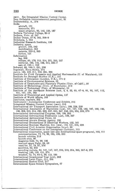 Astronautical and Aeronautical Events of 1962 - NASA's History Office