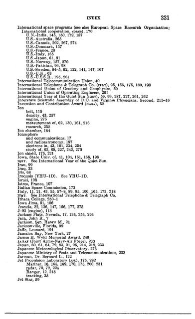 Astronautical and Aeronautical Events of 1962 - NASA's History Office