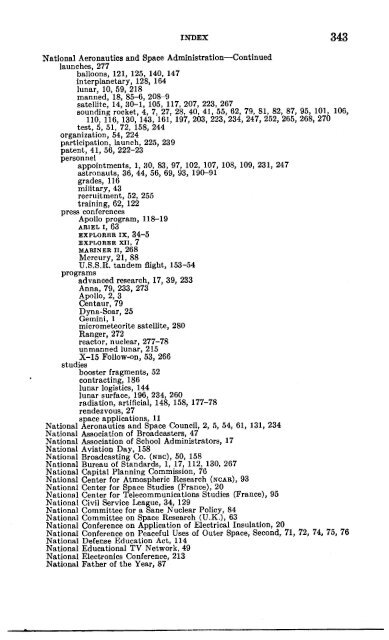 Astronautical and Aeronautical Events of 1962 - NASA's History Office