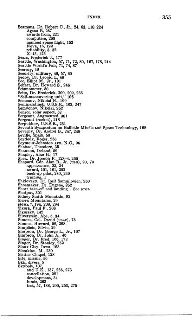 Astronautical and Aeronautical Events of 1962 - NASA's History Office