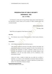 preservation of public security ordinance, 1962 - Sabah Lawnet