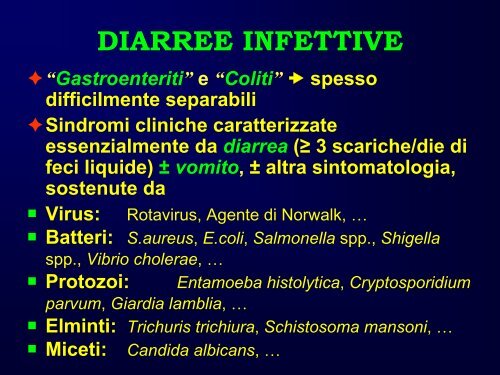 Diarree infettive