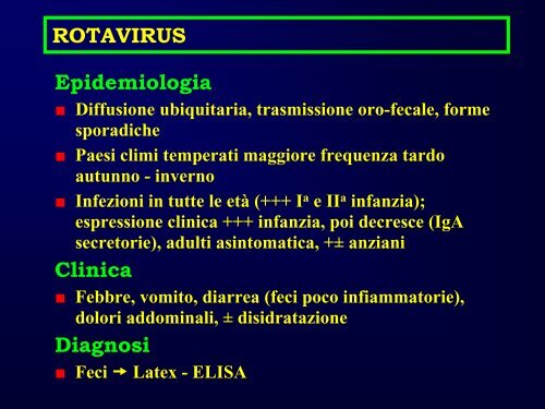 Diarree infettive