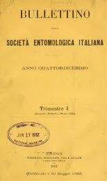 Bollettino della Società entomologica italiana - Museu Nacional