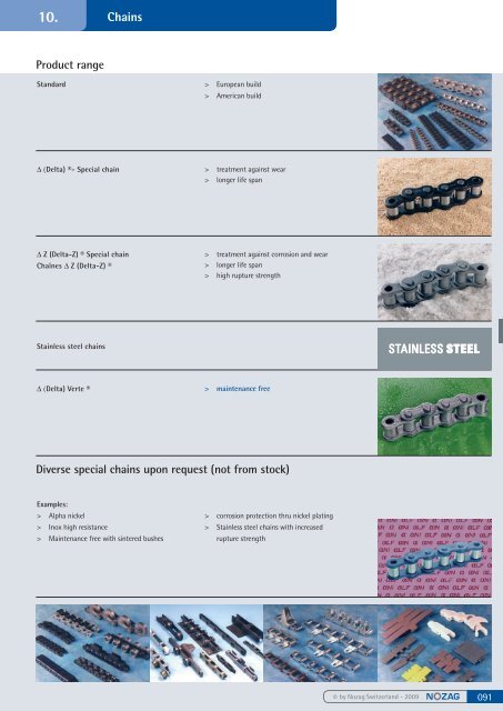 Spur gears steel, milled - Nozag AG