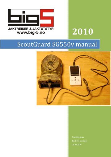 ScoutGuard SG550v manual - default