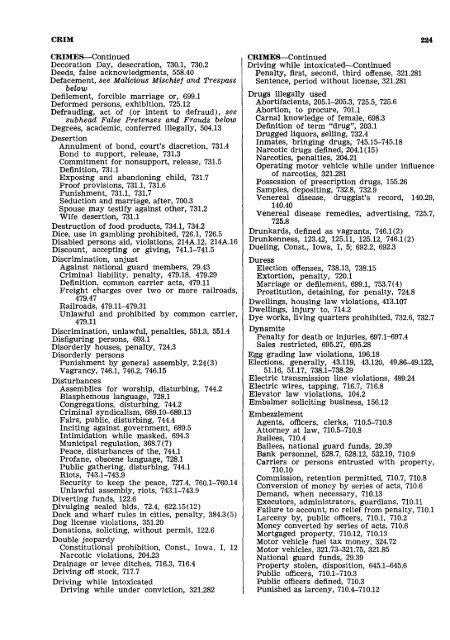 1962 Iowa Code Index.pdf - Iowa Legislature - State of Iowa