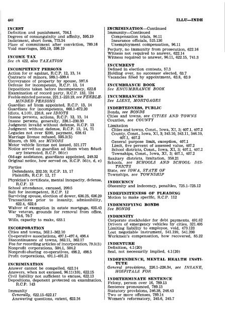 1962 Iowa Code Index.pdf - Iowa Legislature - State of Iowa