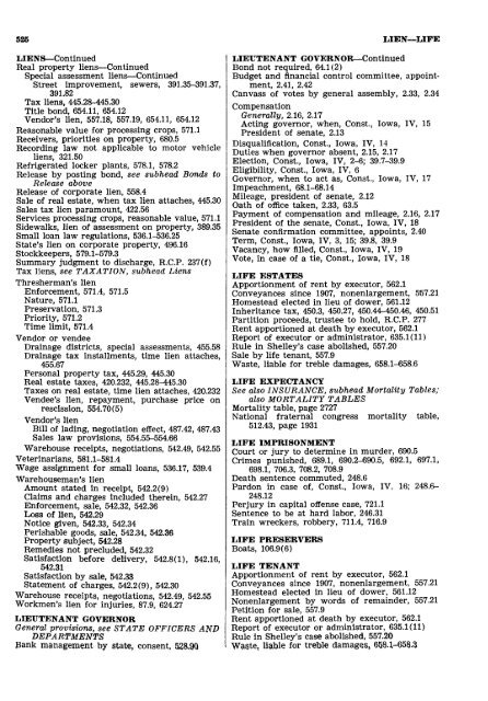 1962 Iowa Code Index.pdf - Iowa Legislature - State of Iowa