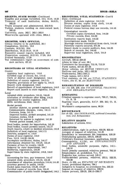 1962 Iowa Code Index.pdf - Iowa Legislature - State of Iowa