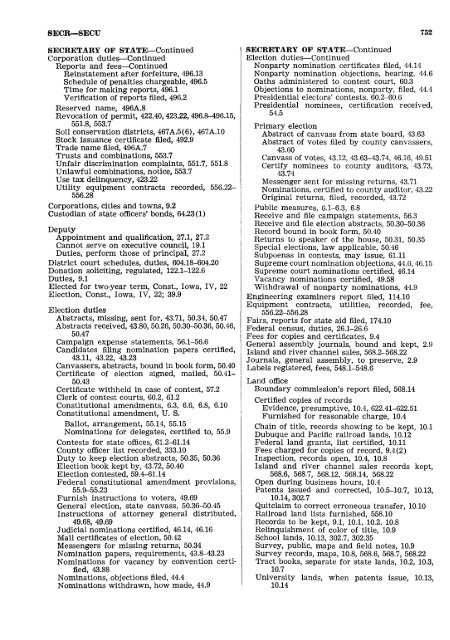 1962 Iowa Code Index.pdf - Iowa Legislature - State of Iowa