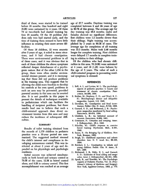 1962;29;121-128 Pediatrics T. Berry Brazelton A CHILD-ORIENTED ...