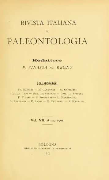 Rivista italiana di paleontologia e stratigrafia