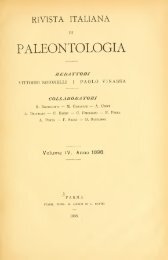 Rivista italiana di paleontologia e stratigrafia