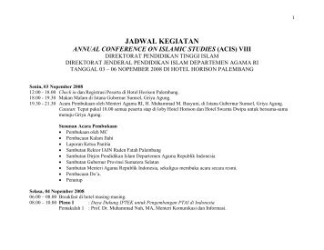 Download Jadwal Kegiatan ACIS VIII (file.pdf) - Ditpertais