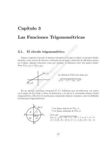 Cap´ıtulo 3 Las Funciones Trigonométricas - Drago-DSM ...