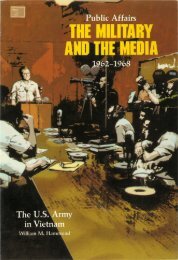 Public Affairs: The Military and the Media, 1962-1968 - US Army ...