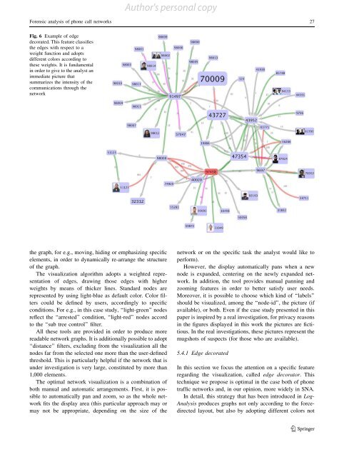 Forensic analysis of phone call networks Salvatore Catanese, Emilio ...