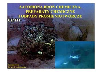 zatopiona broń chemiczna, preparaty chemiczne i ... - environet.eu