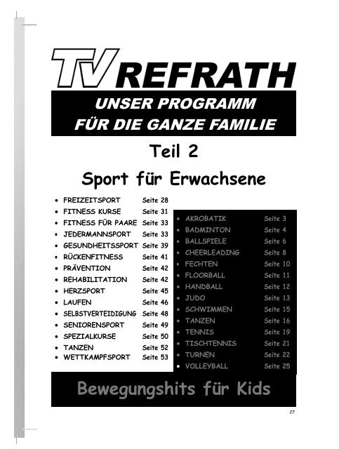 können Sie sich das TVR Info downloaden - TV Refrath