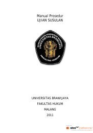 Ujian Susulan - Hukum UB - Universitas Brawijaya