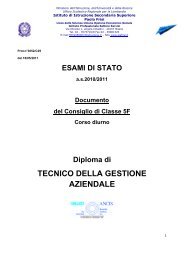 TECNICO DELLA GESTIONE AZIENDALE - IIS Paolo Frisi Milano