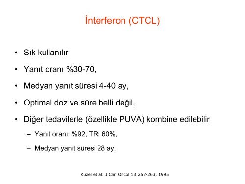 Yavaş Seyirli Cilt Lenfomaları - Lenfoma Myeloma Derneği