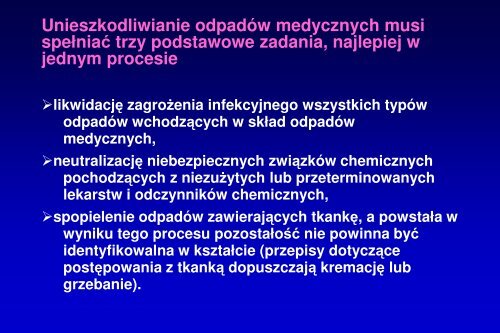 Odpady medyczne i weterynaryjne