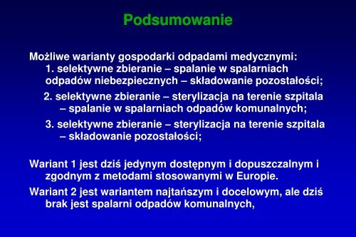 Odpady medyczne i weterynaryjne