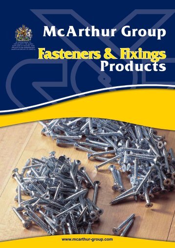 Fixings Products Catalogue PDF - McArthur Group