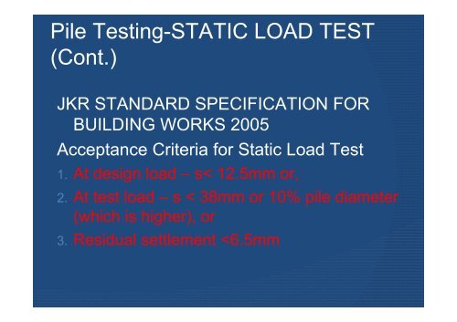 Asas: Ujian Beban 1. Maintaned Load Test i. Contoh ... - Nzmctc.com